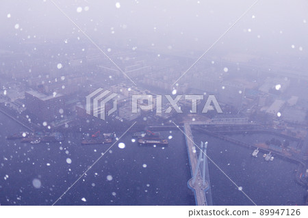 Snow scene Snow scene 89947126