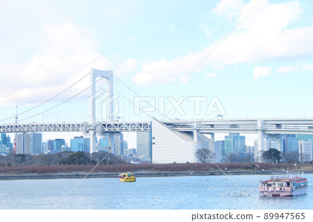 Rainbow Bridge and Houseboat Rainbow Bridge and Houseboat 89947565