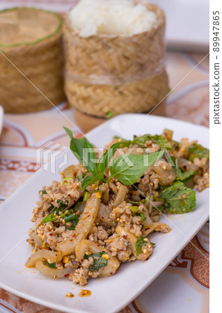 Pork larb's thai local Northeast food Pork larb's thai local Northeast food 89947865
