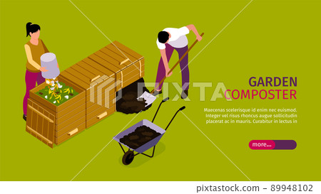 Garden Composter Horizontal Banner 89948102