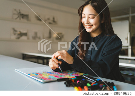 記號筆和學生 記號筆和學生 89949635