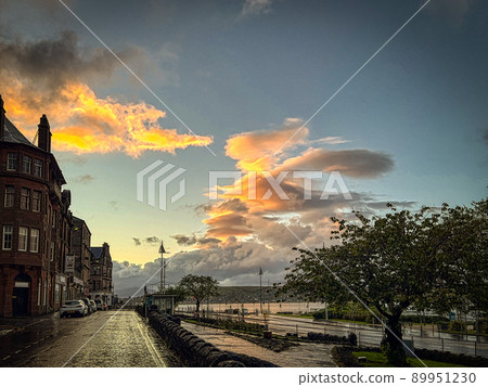 Scottish Street And Sky View, Gourock, Scotland. 89951230