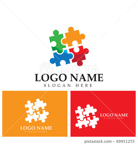 Community puzzle Logo template vector 89951255