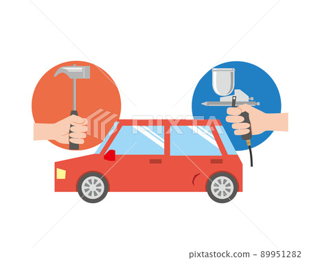 汽車鈑金畫的形像說明 89951282