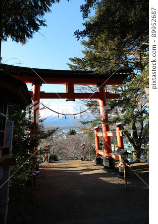 神社 鳥居富士淺間神社 89952687