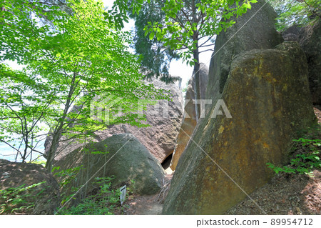 View of Omi "Mikumo Castle" and Hachijoiwa (rock that does not fall) View of Omi "Mikumo Castle" and Hachijoiwa (rock that does not fall) 89954712
