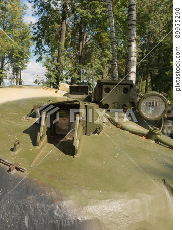 Turret gunner side of Russian T-72A tank 89955290