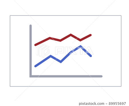 Image illustration of line graph - Stock Illustration [89955697] - PIXTA