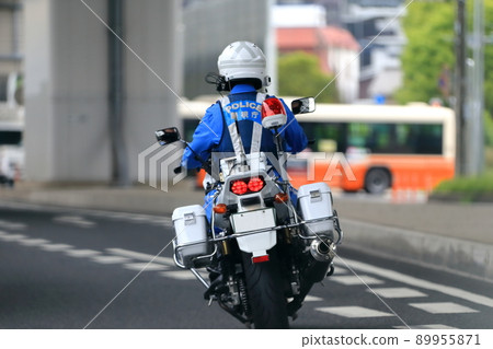 Police motorcycle patrol image 89955871
