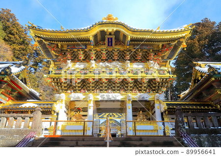 [Tochigi Prefecture] Yomeimon Gate under fine weather (Nikko Toshogu) 89956641