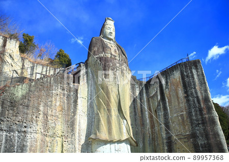 [栃木縣]晴空下的和平觀音（大谷寺） 89957368