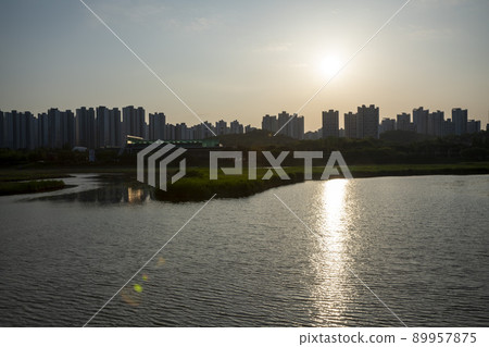 花郎湖，日落 89957875