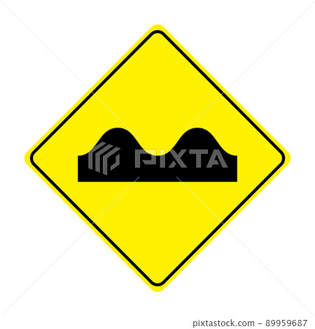 路面不平的標誌 89959687