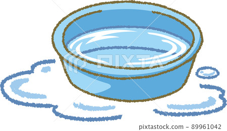 溢出的水和洗臉盆 89961042