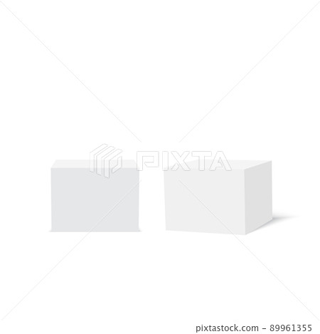 3d shape of cube. Vector 3d shape of cube. Vector 89961355