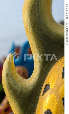 Dragon boat by the fishing port Dragon boat by the fishing port 89961653
