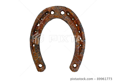 old rusty horseshoe 89961773