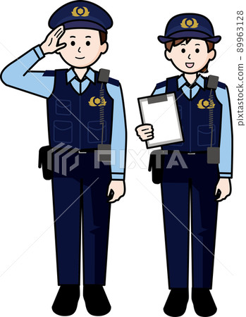 Police officers men and women 89963128