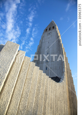 Hallgrimskirkja Church in Reykjavik. Iceland. Travel. Architecture and famous cities of Europe Hallgrimskirkja Church in Reykjavik. Iceland. Travel. Architecture and famous cities of Europe 89963375