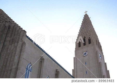 Hallgrimskirkja Church in Reykjavik. Iceland. Architecture and famous cities of Europe Hallgrimskirkja Church in Reykjavik. Iceland. Architecture and famous cities of Europe 89963483