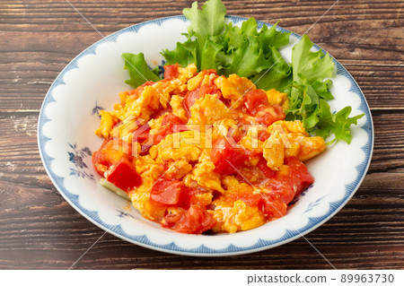 炒雞蛋和西紅柿 89963730