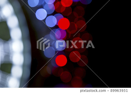 background blurred abstraction of colored lanterns and decorations. 89963931