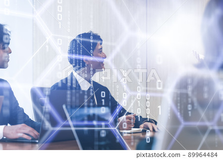 商業場景 三人行 89964484