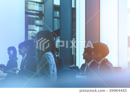 Business scene Threes Business scene Threes 89964485