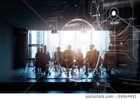 商業場景 三人行 89964491