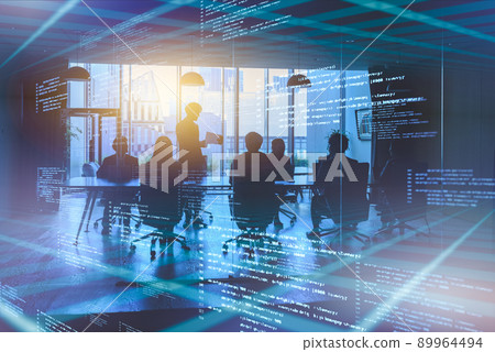 Business scene Threes 89964494