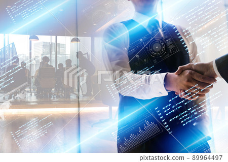 Business scene Threes 89964497