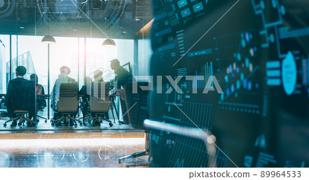 Business scene Threes 89964533