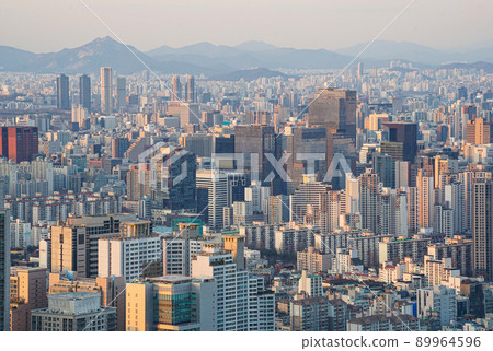 Seoul, Korea city view, Umyeonsan peak Seoul, Korea city view, Umyeonsan peak 89964596