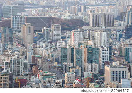 Seoul, Korea city view, Umyeonsan peak Seoul, Korea city view, Umyeonsan peak 89964597