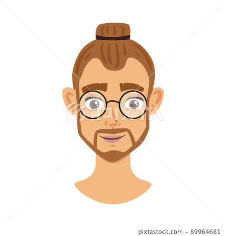 Hipster Man Portrait Composition 89964681