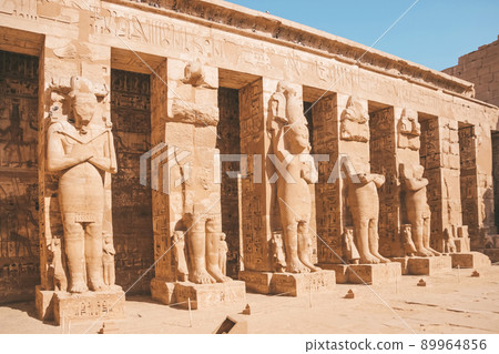 Ruins of the Egyptian Karnak Temple, the largest open-air museum in Luxor 89964856