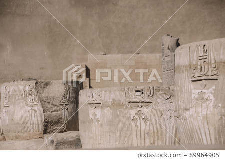 Ruins of the Egyptian Karnak Temple, the largest open-air museum in Luxor 89964905