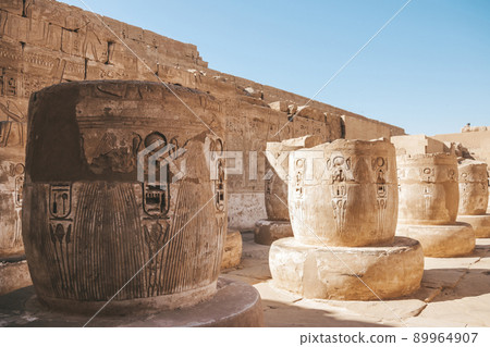 Ruins of the Egyptian Karnak Temple, the largest open-air museum in Luxor 89964907