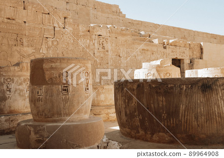 Ruins of the Egyptian Karnak Temple, the largest open-air museum in Luxor 89964908