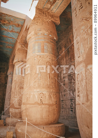 Ruins of the Egyptian Karnak Temple, the largest open-air museum in Luxor 89964911