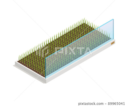 Modern Greenhouse Plantation Composition 89965041