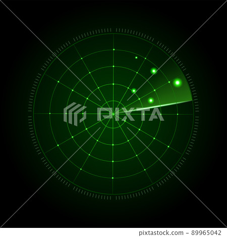 Realistic vector radar in searching. Vector 89965042