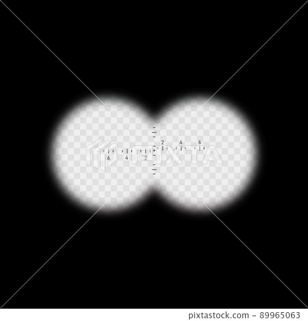 View binoculars with soft blurry edges. Vector View binoculars with soft blurry edges. Vector 89965063