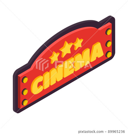 Cinema Vintage Signboard Composition 89965236