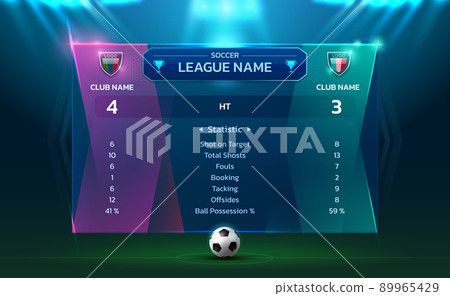 soccer stadium scoreboard 89965429