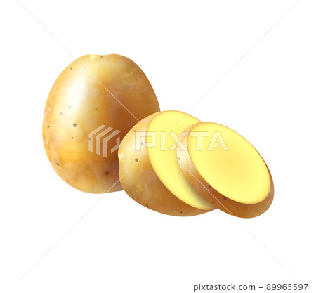 Realistic Potato Vegetable Composition Realistic Potato Vegetable Composition 89965597
