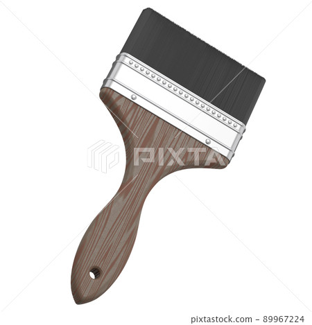 Paint bristle brush for repair work and construction on white background. Paint bristle brush for repair work and construction on white background. 89967224