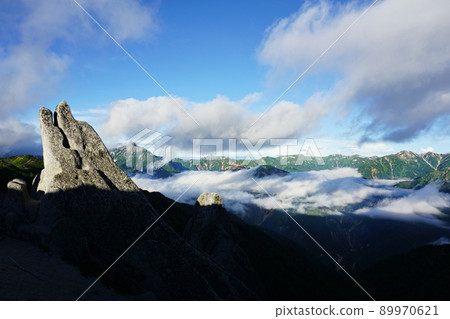 Mt. Tsubakuro dolphin rock and Mt. Yari competition 89970621