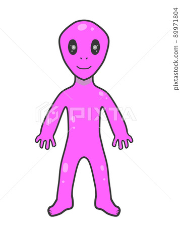 Alien (pink) - Stock Illustration [89971804] - PIXTA