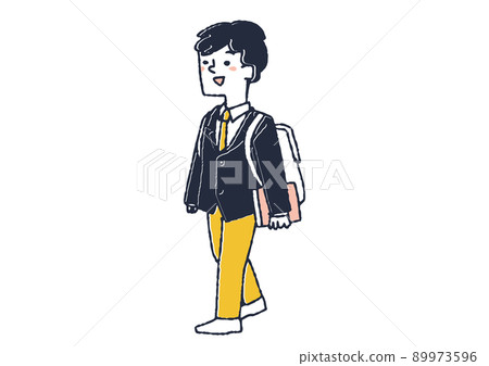 Premium Vector | School boy cartoon doodle kawaii anime coloring page cute  illustration drawing character chibi